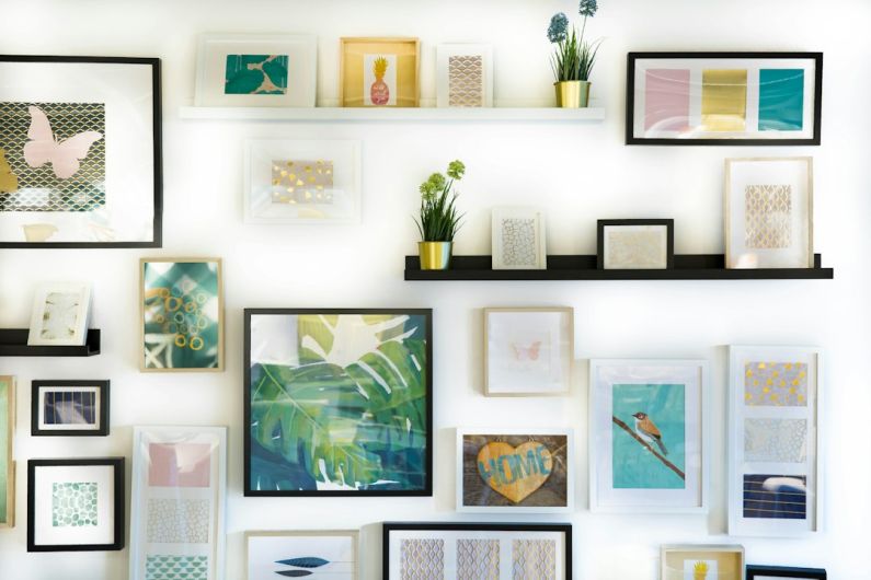 Wall Art - assorted-color framed paintings on the wall