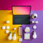 Eco Gadgets - a laptop computer sitting on top of a table