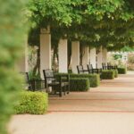 Garden Seating - a building with a large courtyard