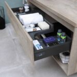 Bathroom Storage - white plastic bottle on brown wooden table