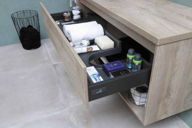 Bathroom Storage - white plastic bottle on brown wooden table