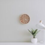 Office Storage - white desk lamp beside green plant