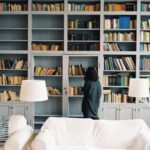 Book Storage - woman finding some book to read